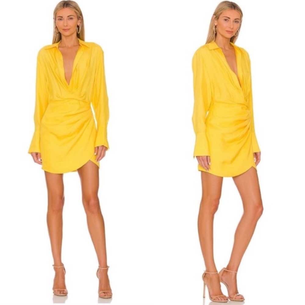 Gauge81 Naha Short Dress - Lemon Yellow (XS)